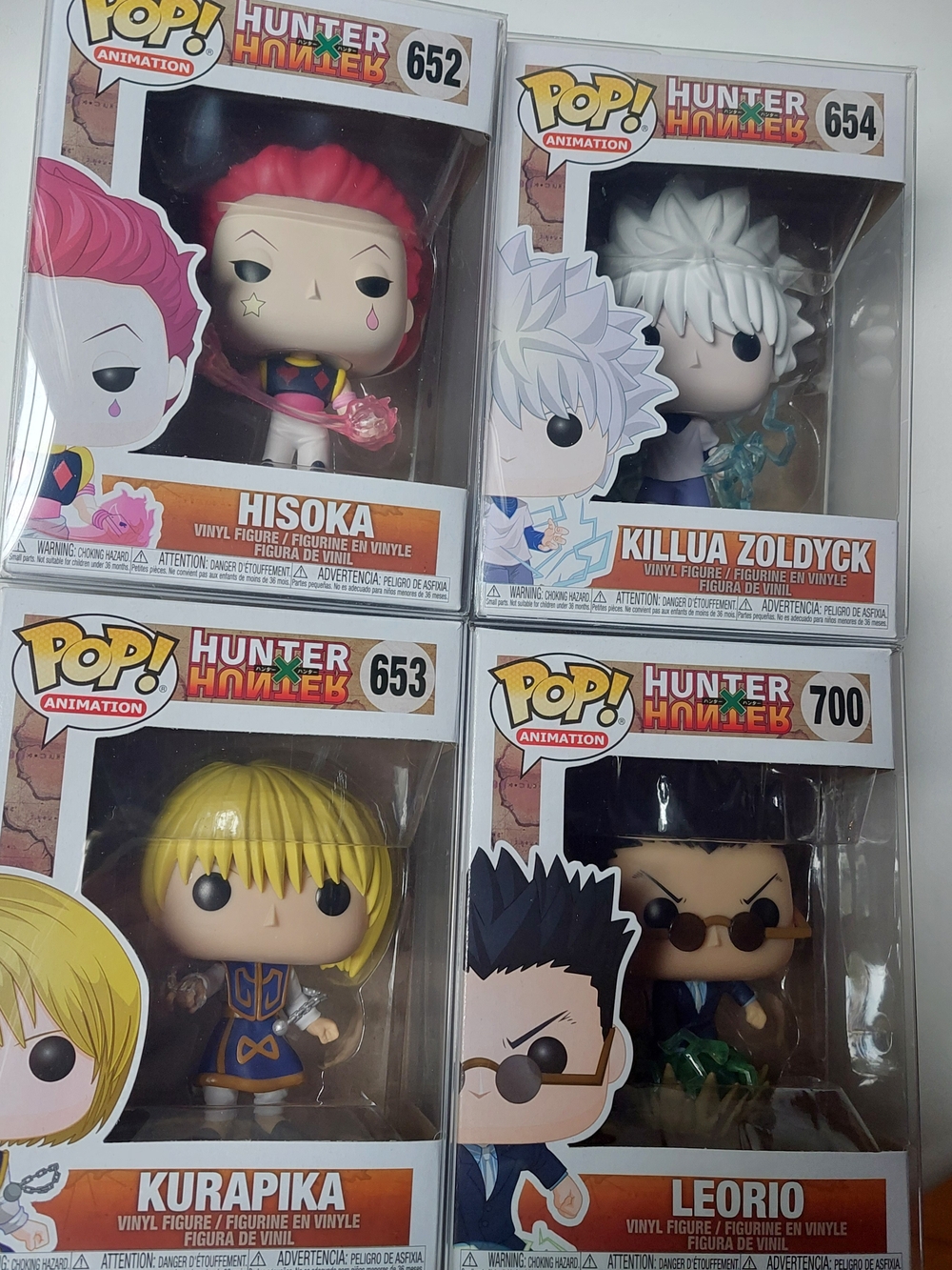 Funko POP! Hunter x Hunter 4-Pack — Hisoka, Killua, Kurapika, Leorio
